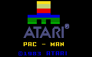 Atarisoft Pac-Man Title Screen Bug