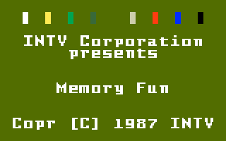 Memory Fun Title Screen