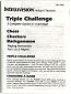 Triple Challenge Manual (INTV Corporation 8700)