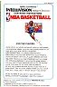 NBA Basketball Manual (Mattel Electronics 2615-0920(A))