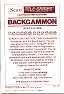ABPA Backgammon Manual (Sears 3878-0920)